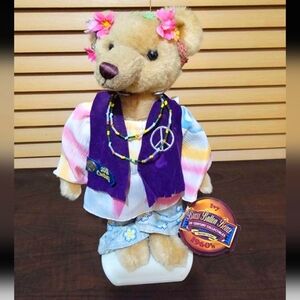 Brass Button Bears “Ivy” 1960's 20th Century Collectibles w/ Stand